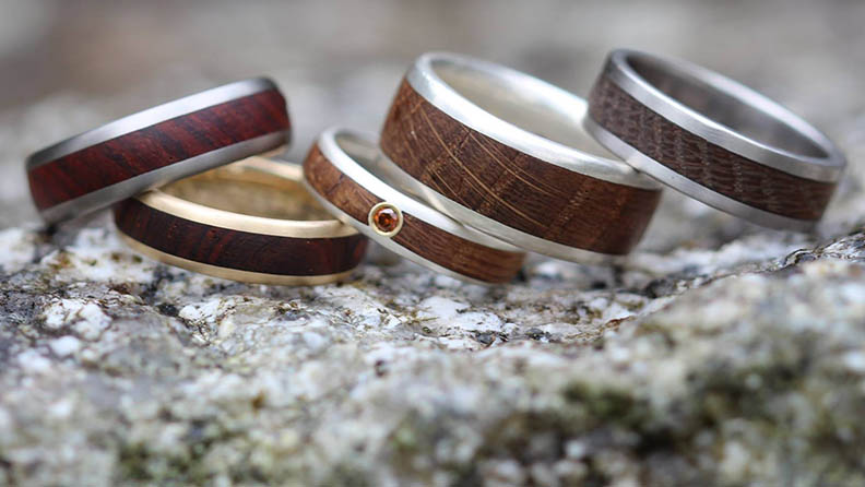 justin duance wooden wedding rings